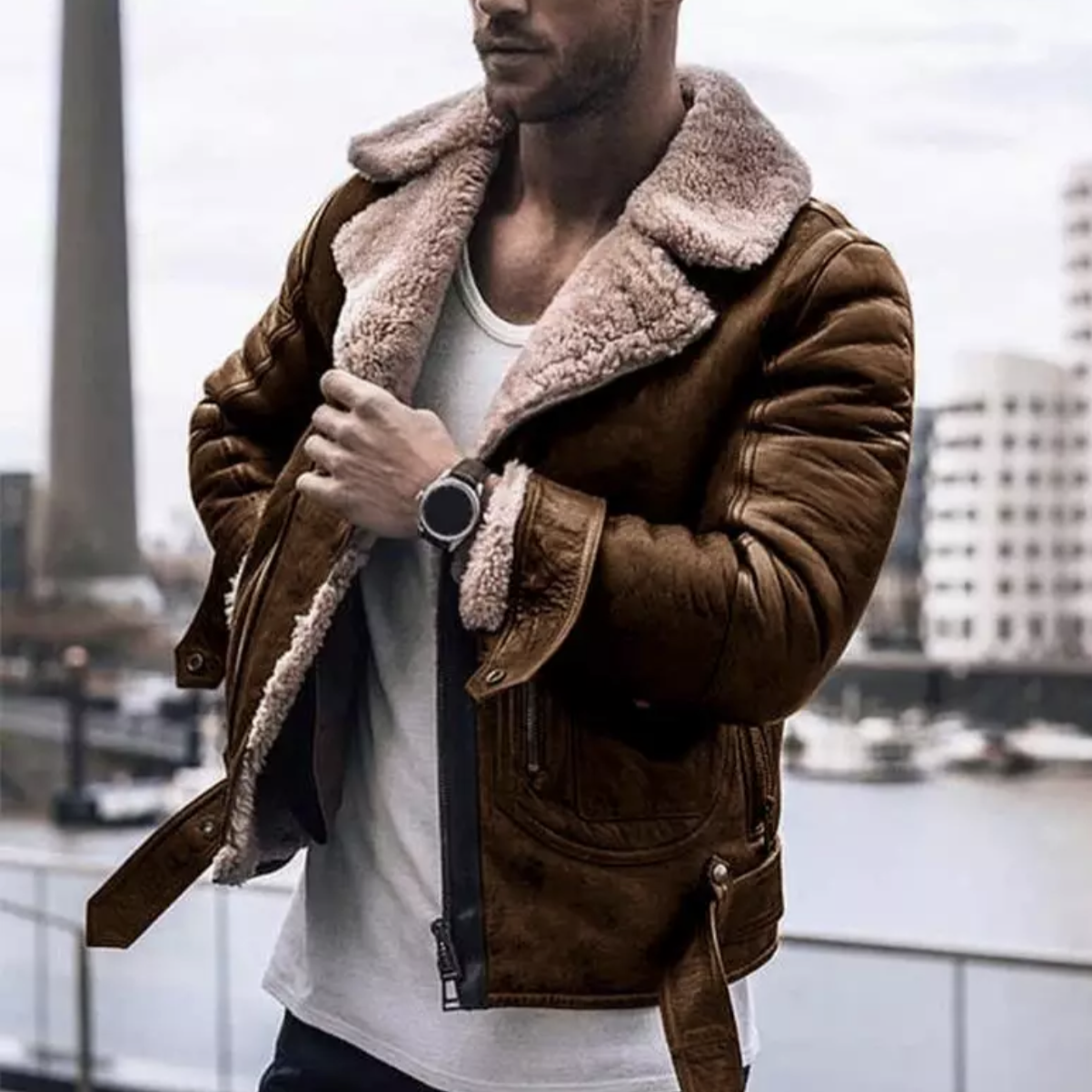 Veste d'hiver élégante pour hommes Design moderne