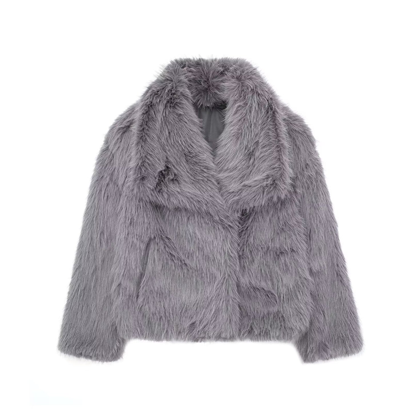 Robe chic en fausse fourrure