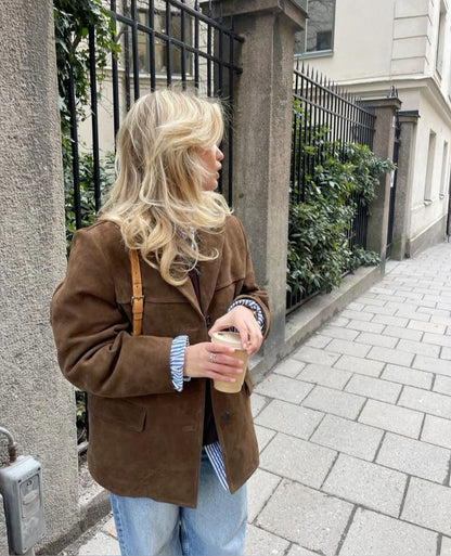Herbstjacke Warm Elegant Damenmode - IdealeKleiden