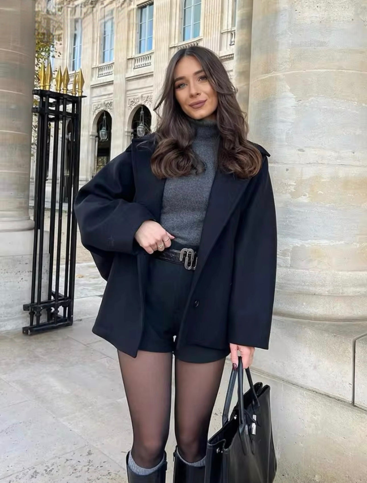 Manteau élégant en laine pour femme - Mode hivernale