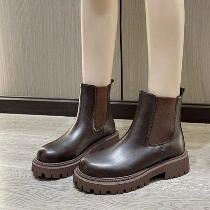 Damen Stiefel Knöchel Höhe Verstellbar - IdealeKleiden