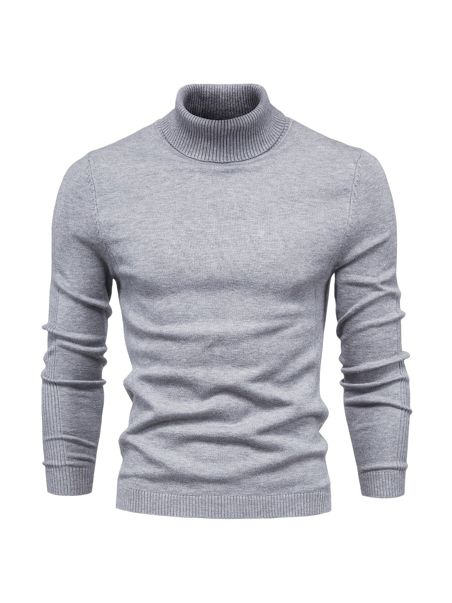 Pull col roulé homme en laine mérinos moderne et chaud
