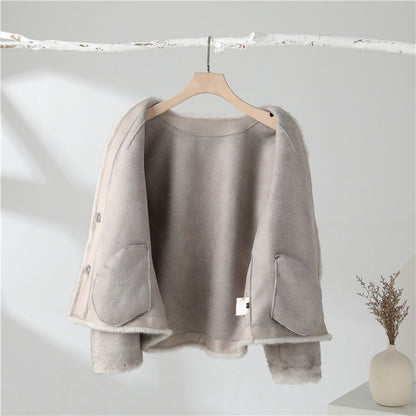 Luxus Mantel Damen Velluto Charme - IdealeKleiden