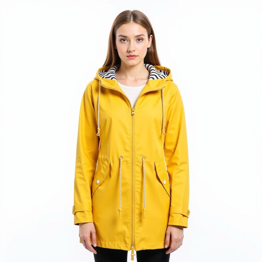 Stylischer Herbst Regenmantel Damen - IdealeKleiden
