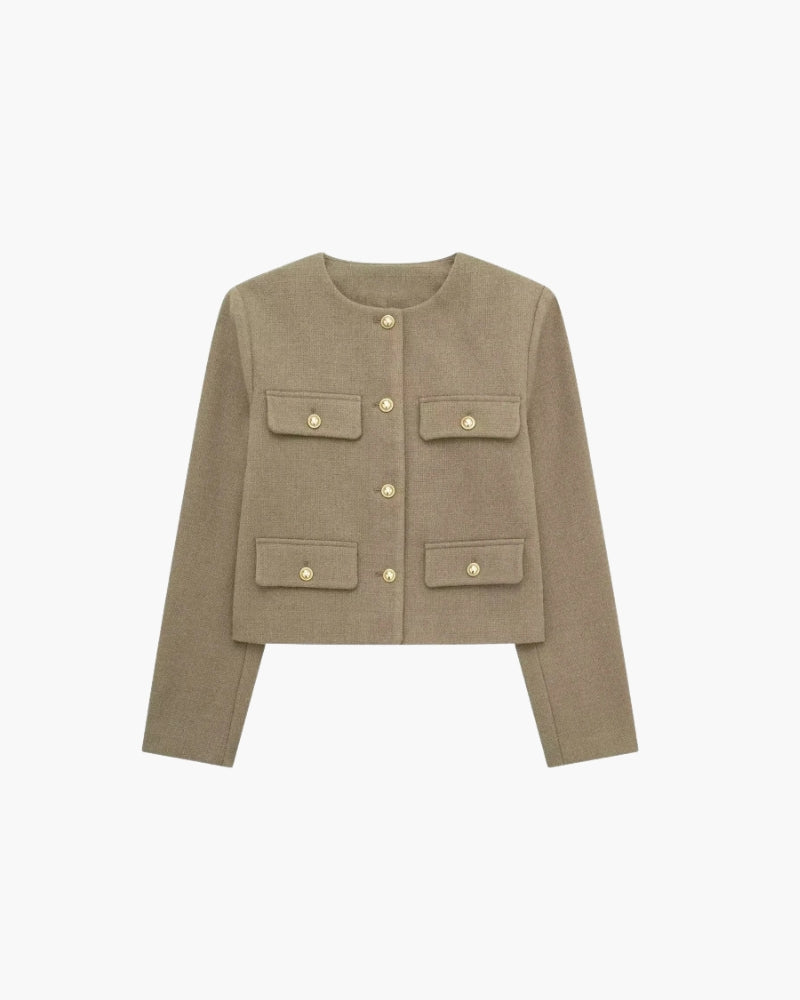 Blazer cintrés élégants courts pour femmes