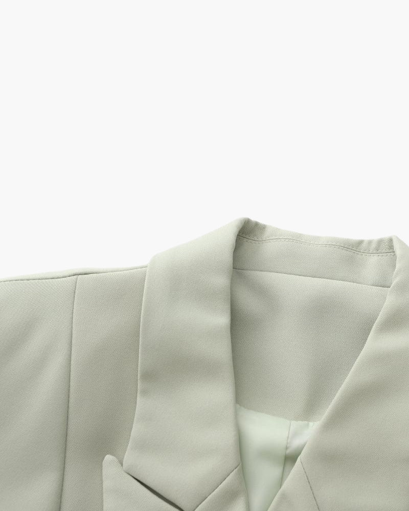Blazer d'été femme vert olive élégant