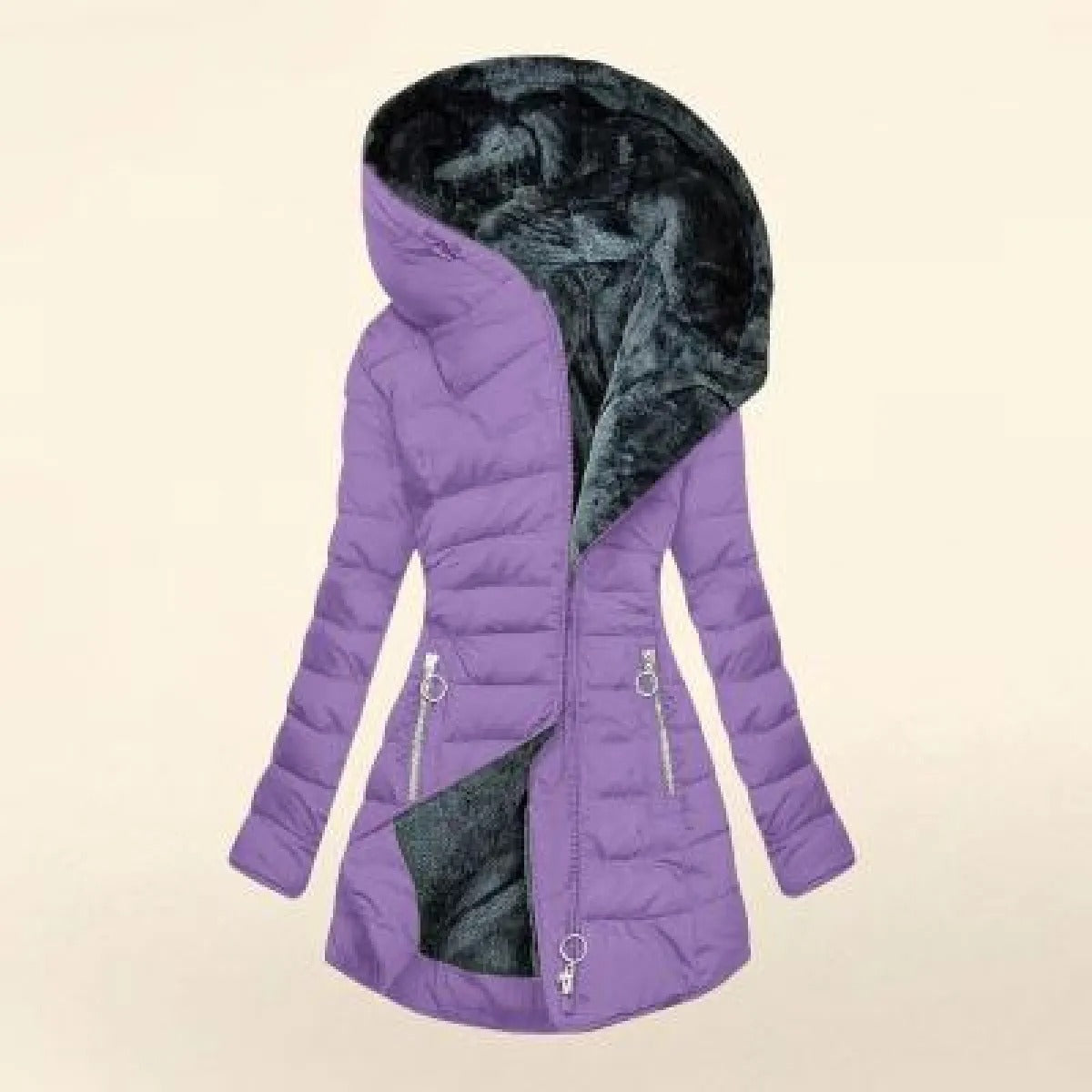 Veste polaire chaude matelassée pour femme