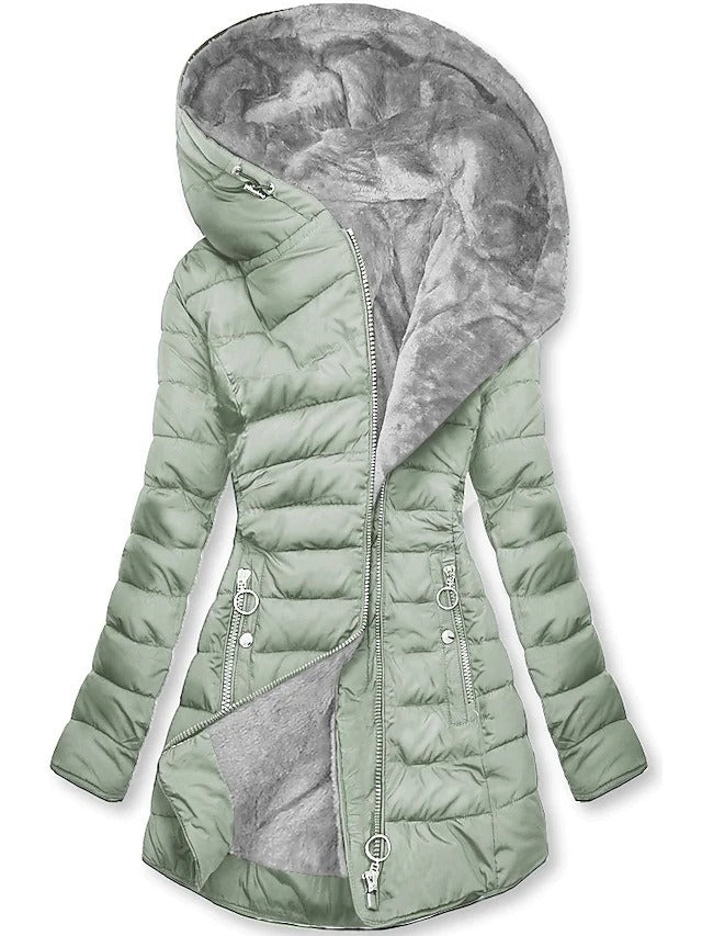 Veste polaire chaude matelassée pour femme