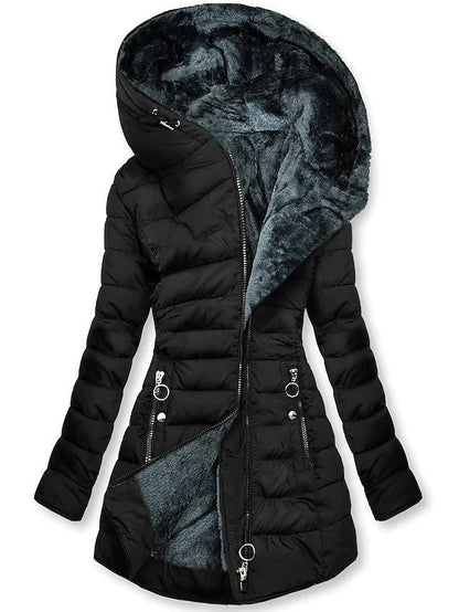 Veste polaire chaude matelassée pour femme