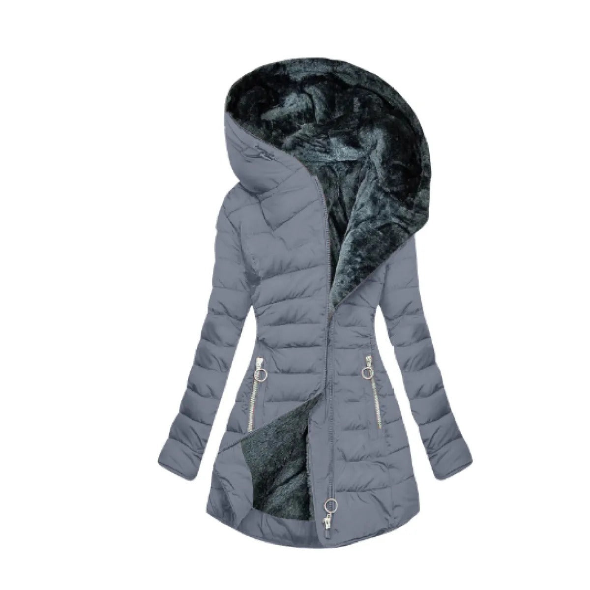 Veste polaire chaude matelassée pour femme