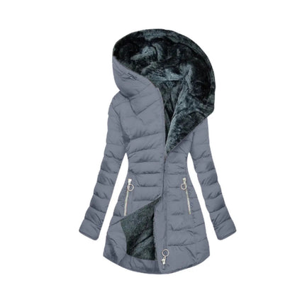 Veste polaire chaude matelassée pour femme