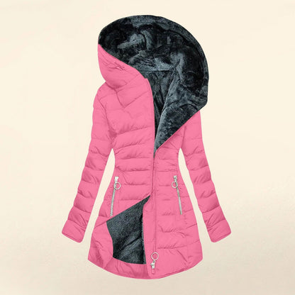 Veste polaire chaude matelassée pour femme