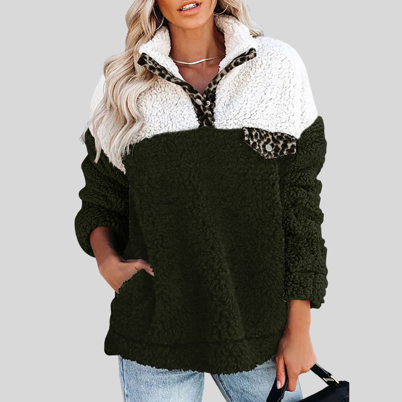 Veste polaire douce Sherpa Pull coupe ample