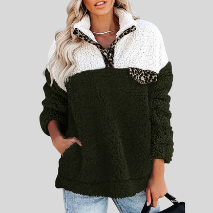 Veste polaire douce Sherpa Pull coupe ample