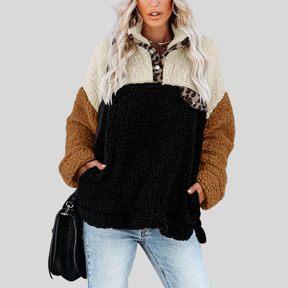 Veste polaire douce Sherpa Pull coupe ample