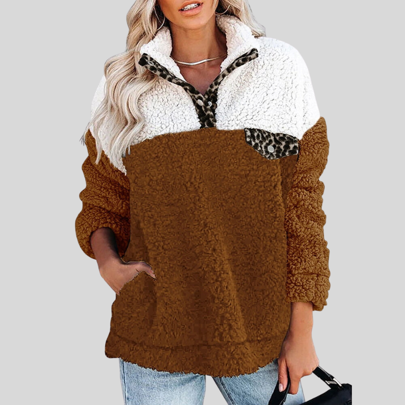 Veste polaire douce Sherpa Pull coupe ample