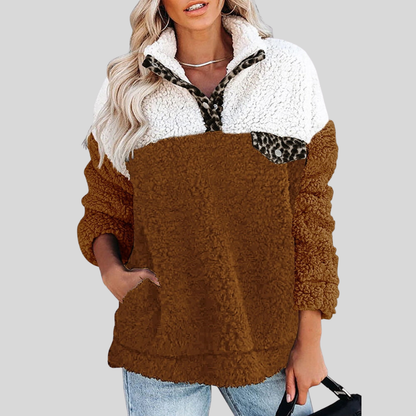 Veste polaire douce Sherpa Pull coupe ample