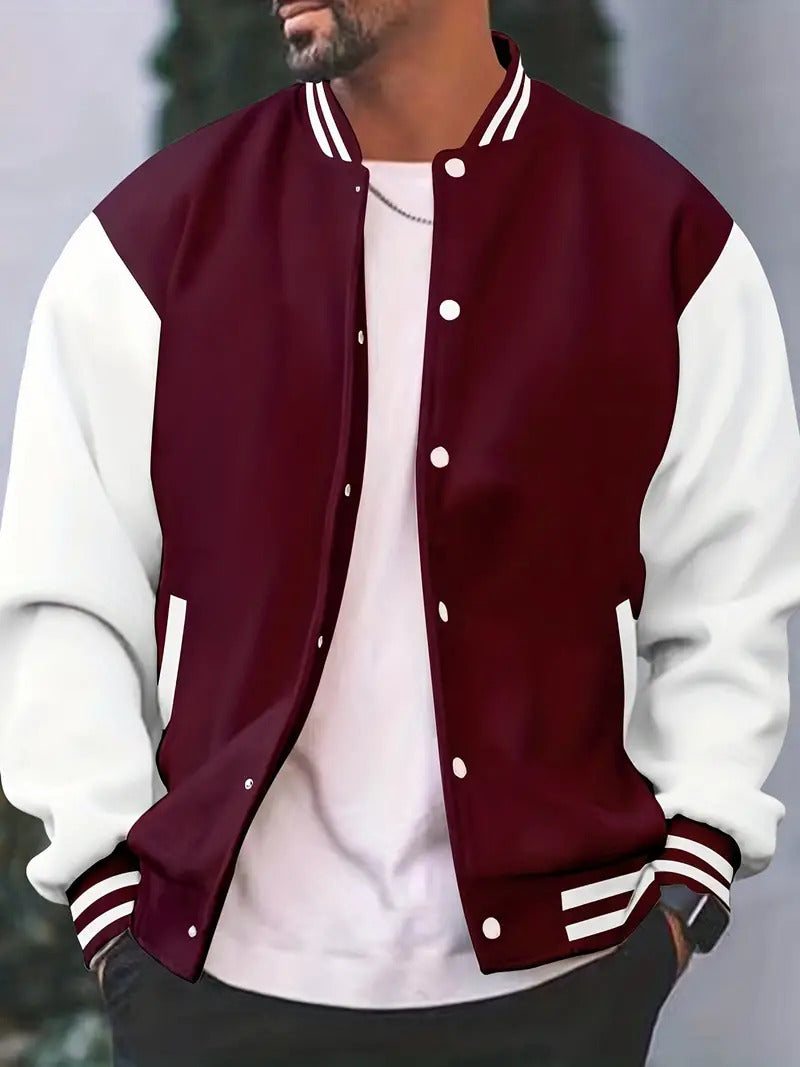 Blouson aviateur homme Moderne Classique Boutons-pression