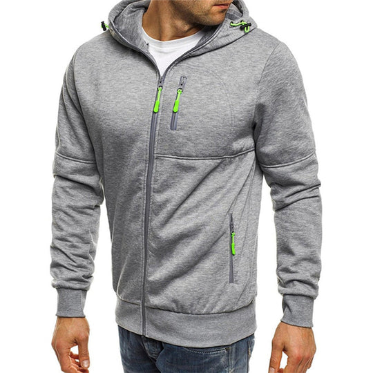 Veste de survêtement à capuche zippée pour homme