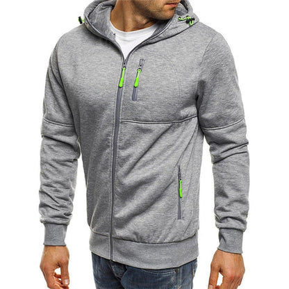 Veste de survêtement à capuche zippée pour homme