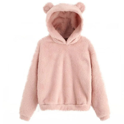 Pull à capuche ours élégant pour femme