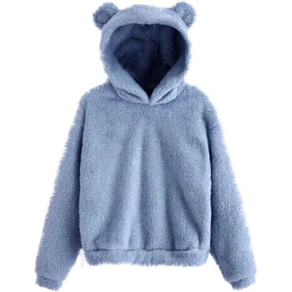 Pull à capuche ours élégant pour femme