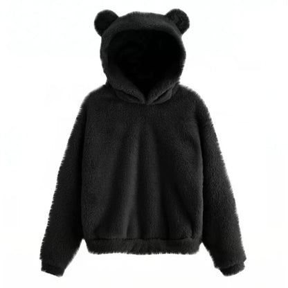 Pull à capuche ours élégant pour femme