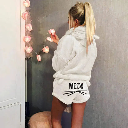 Ensemble pyjama femme : Haut et short en coton