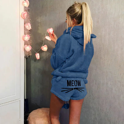 Ensemble pyjama femme : Haut et short en coton