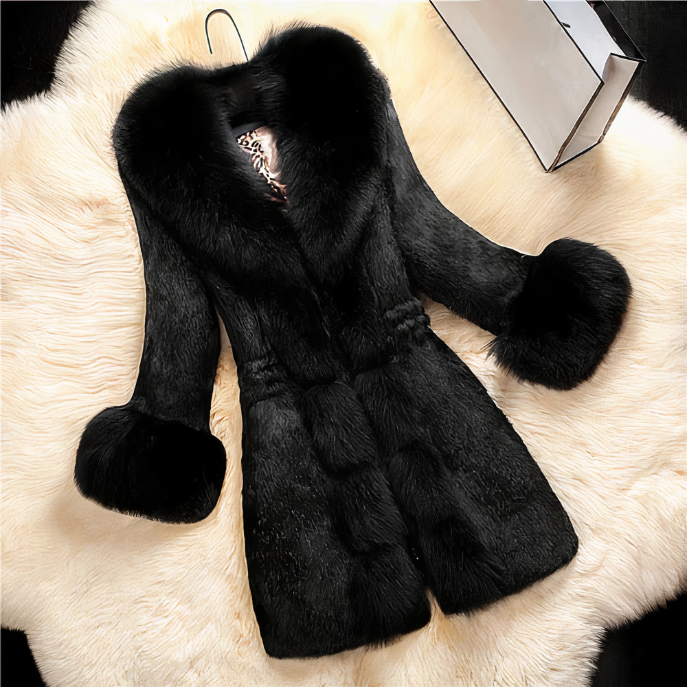Veste chic en fausse fourrure pour femme