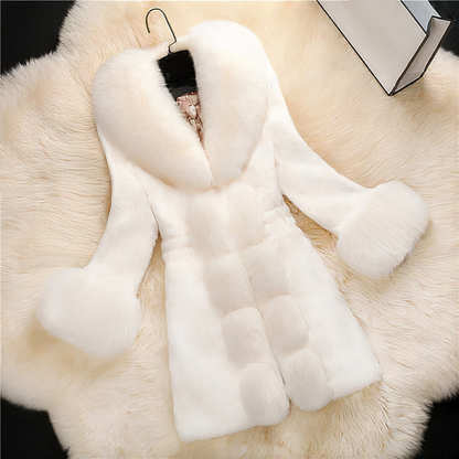 Veste chic en fausse fourrure pour femme