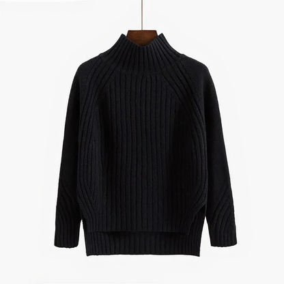 Pull en tricot doux à col rond pour femme