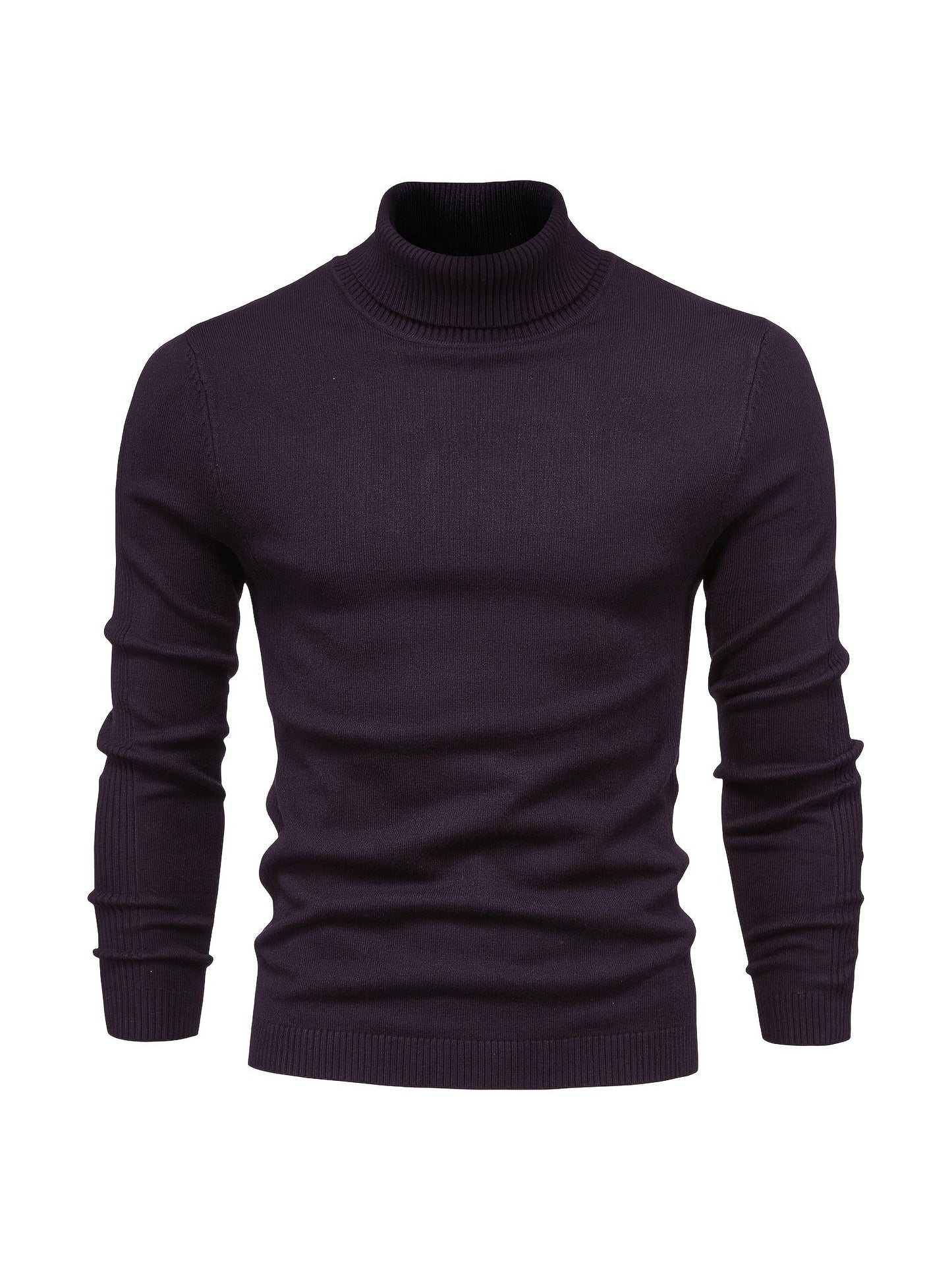 Pull col roulé homme en laine mérinos moderne et chaud