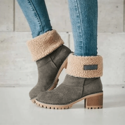 Bottes d'hiver fourrées chaudes