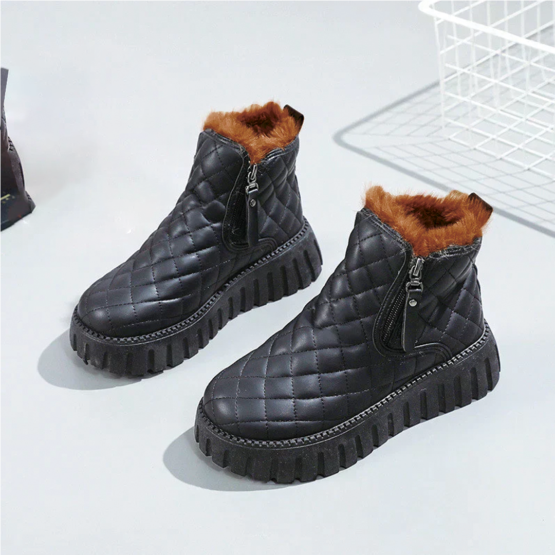 Bottines élégantes à pois