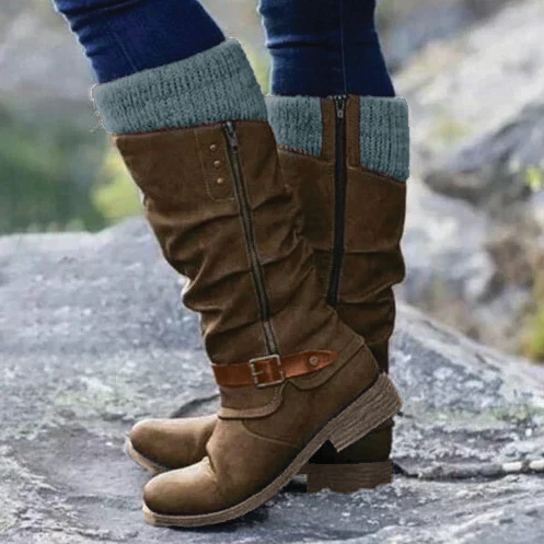 Bottines élégantes pour femme avec boucle