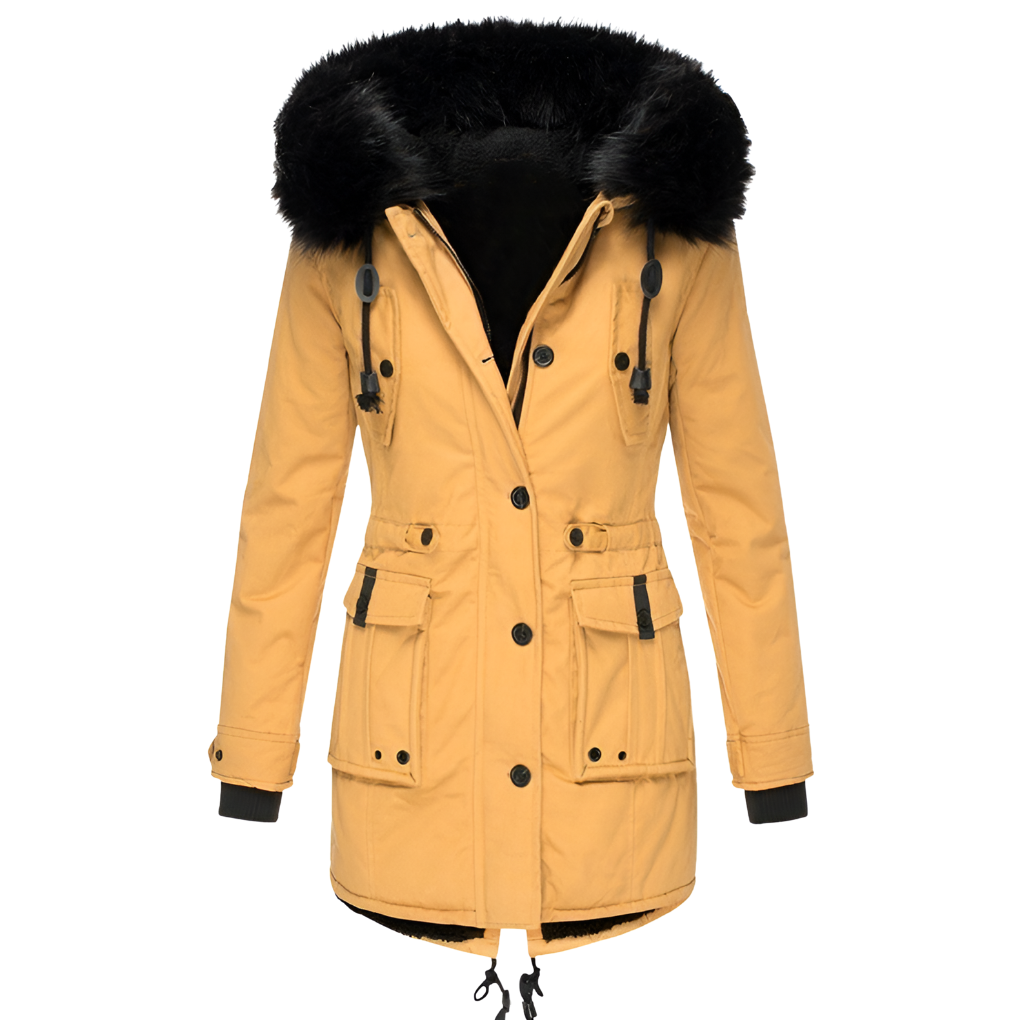 Manteau d'hiver femme Capuche Chaud Élégant