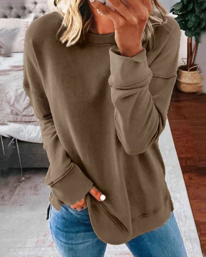 Sweat-shirt pour femme doux, confortable, classique