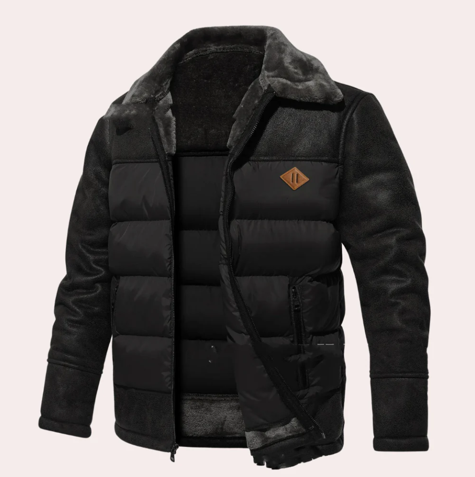 Manteau d'hiver chaud pour homme de qualité