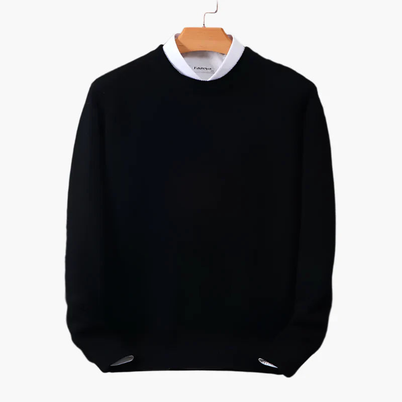 Eleganter Business Pullover mit Kragen - IdealeKleiden