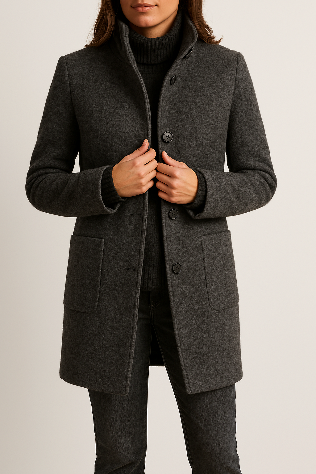 Manteau en laine stylé pour femme Isabella