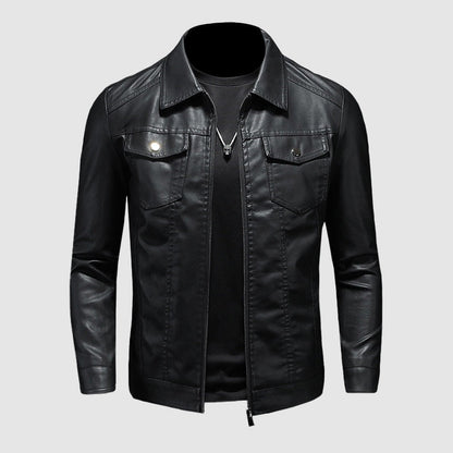 Blouson Cuir Printemps Élégant Femme