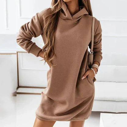 Robe Douillette pour Femme avec Capuche Douce