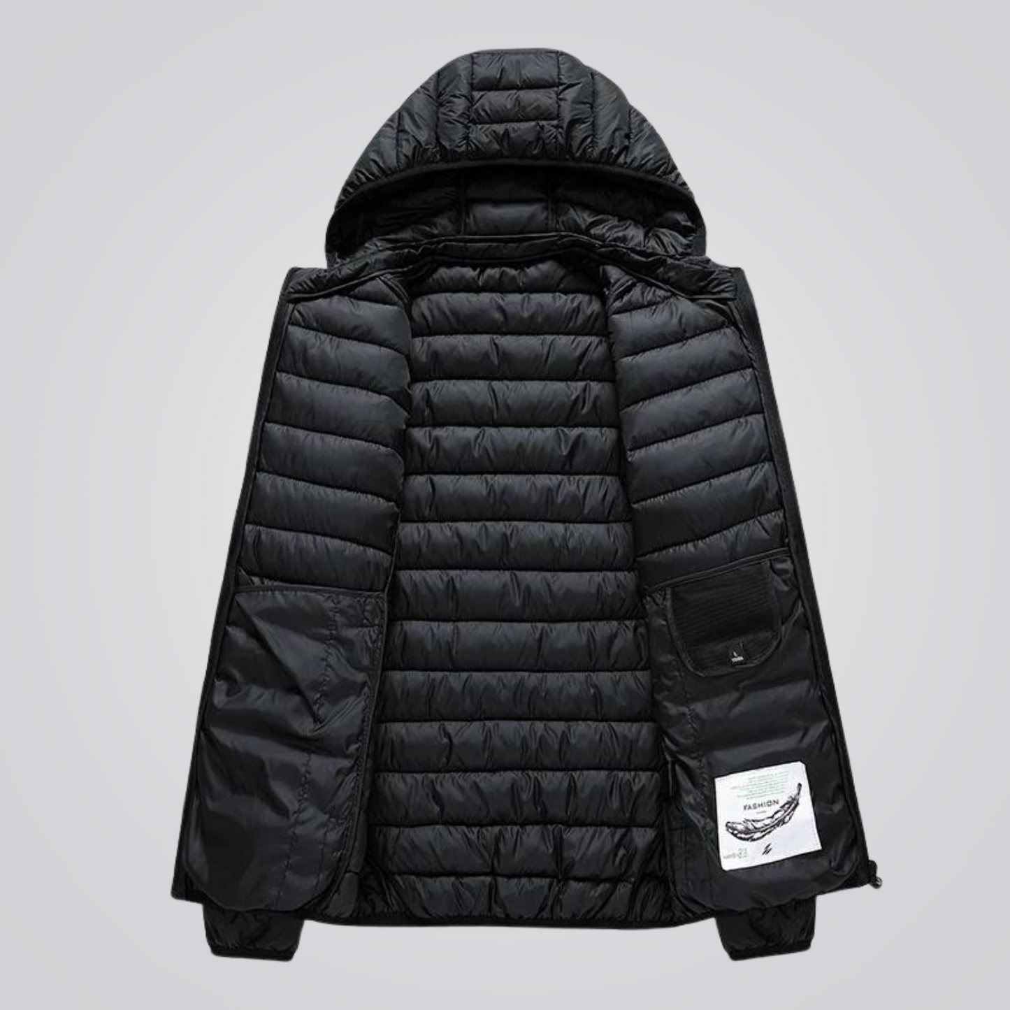 Wattierte Winterjacke Damen Kapuze Abnehmbar - IdealeKleiden