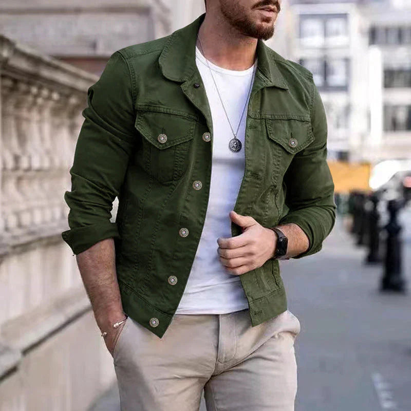 Veste en jean classique et robuste pour homme