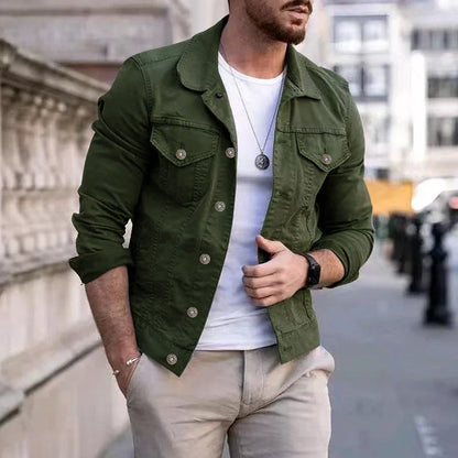 Veste en jean classique et robuste pour homme