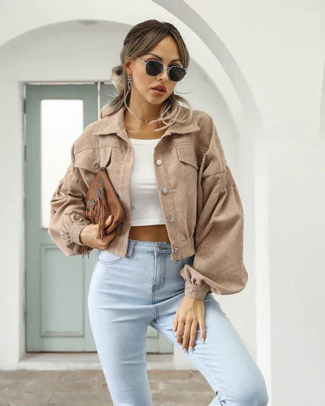 Veste d'hiver courte pour femme
