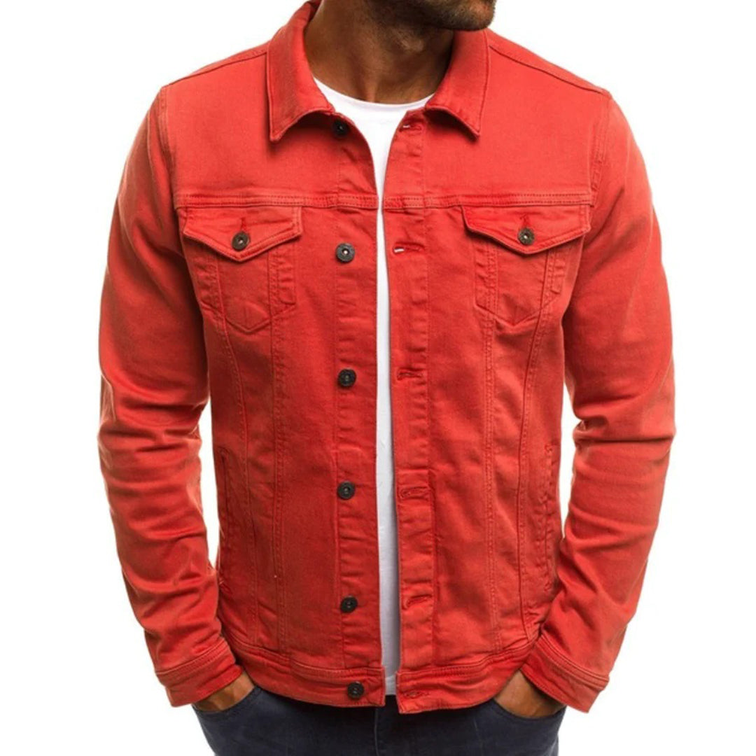 Veste en jean homme coupe slim été