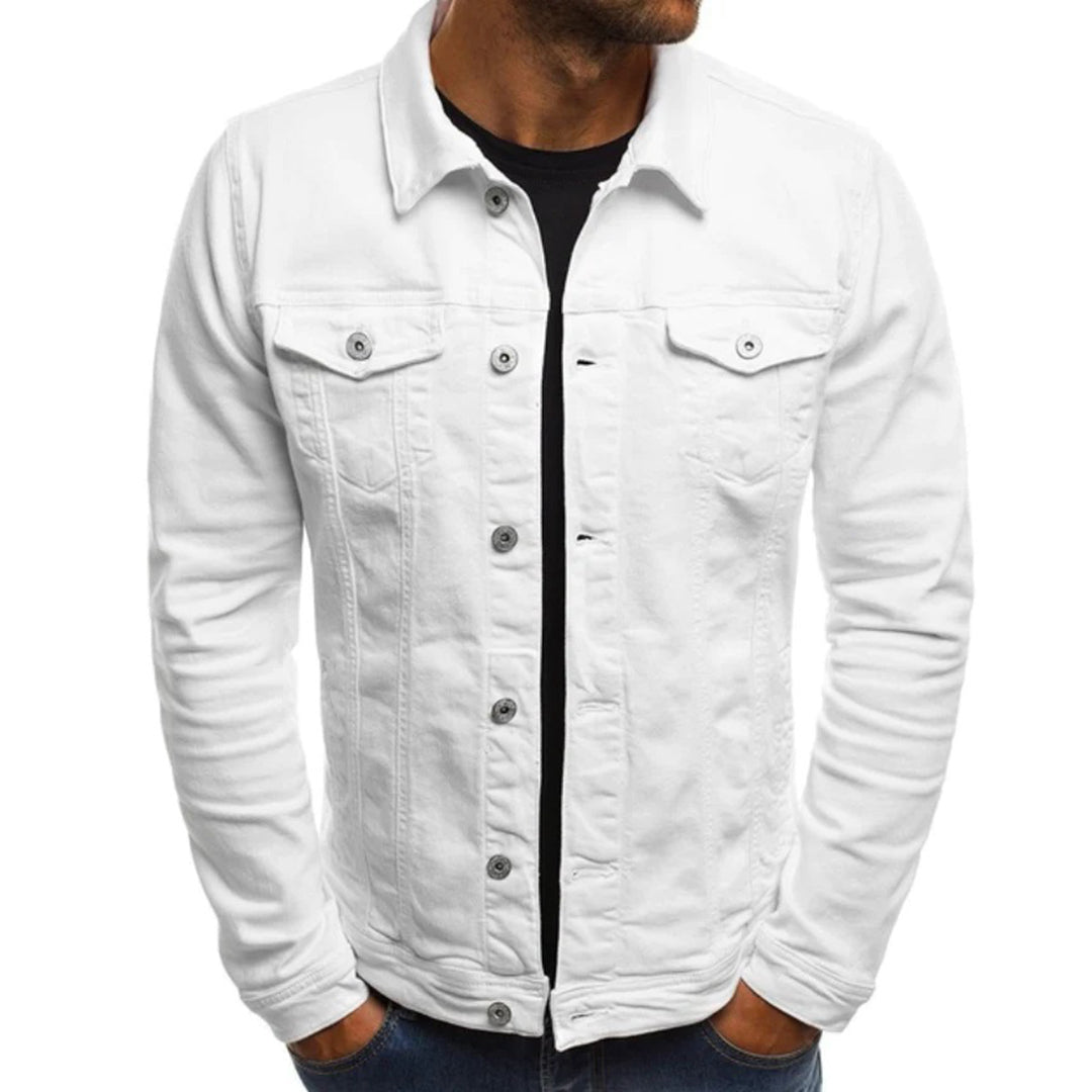 Veste en jean homme coupe slim été