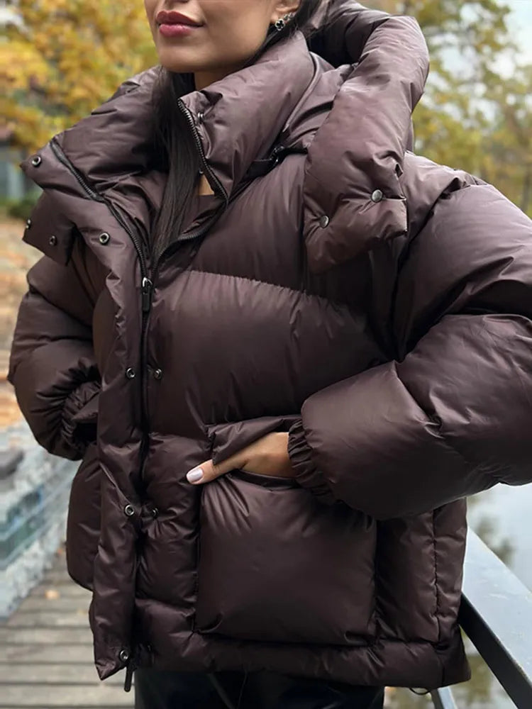 Doudoune matelassée oversize chaude pour femme